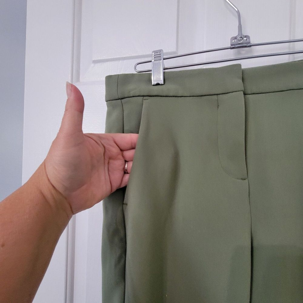J. Crew Kate Straight-Leg Pant in Four-Season Stretch Size 0 Green - Picture 8 of 8